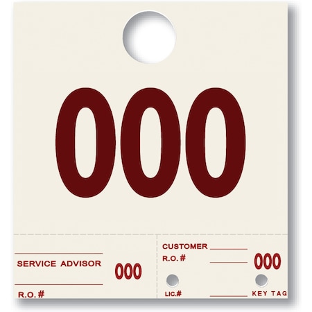 Asp Hvy Stock Side Padded Dispatch Nums, 6 1/2"X7 1/4", Set: 3000-3999 Pk 283-01